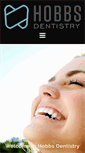 Mobile Screenshot of hobbsdentistry.com